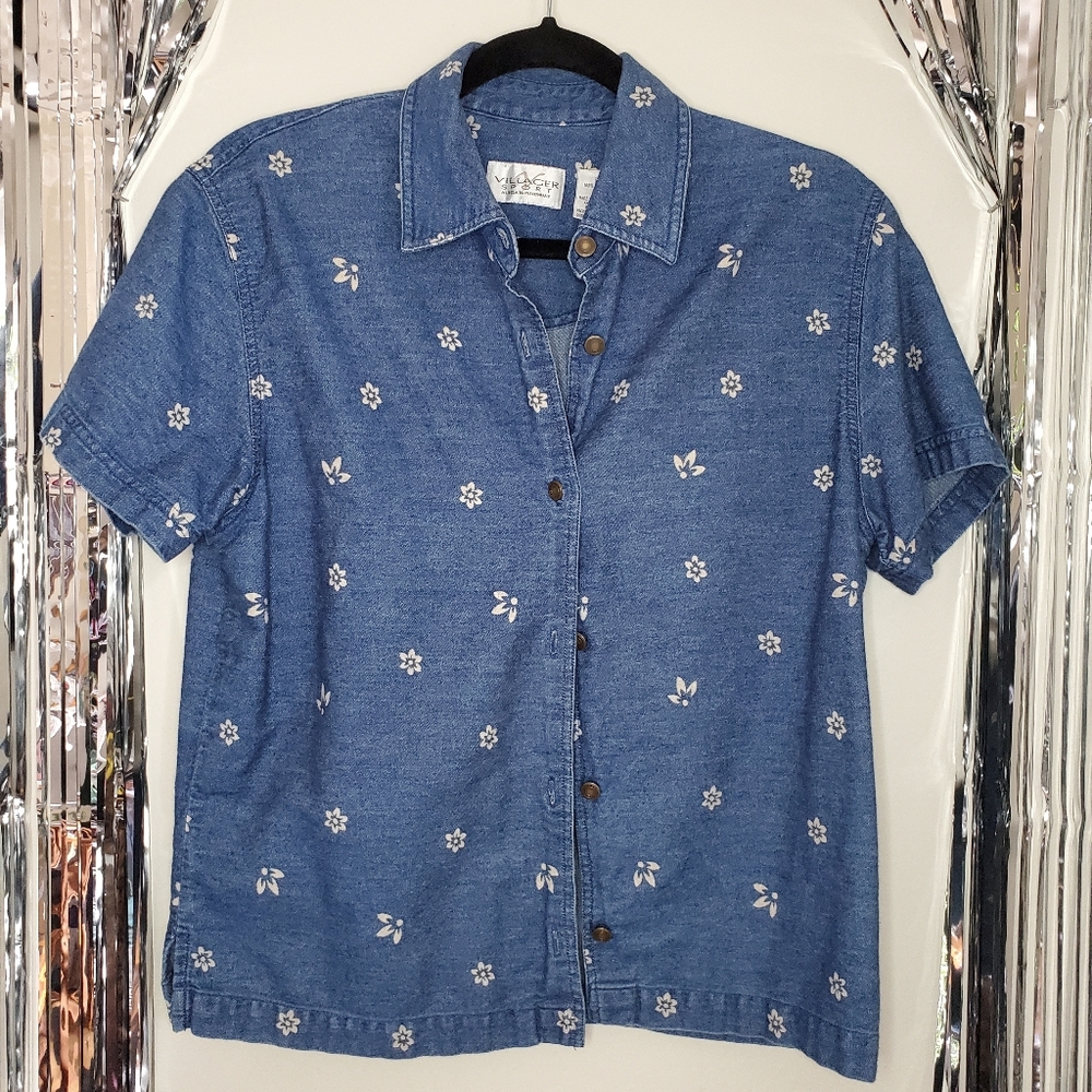 Denim button up